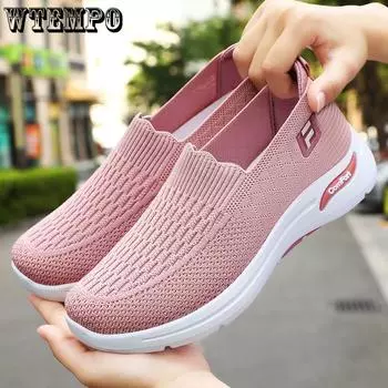 Женская обувь Осенняя обувь One Foot Mom Shoes Легкая прогулочная обувь Универсальная повседневная обувь 36 чёрный