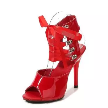 Женская обувь, пикантные сандалии для ночного клуба на очень высоком каблуке, серия 19861-20, высота 11 см, 34-43, большие туфли LFD 34 белый