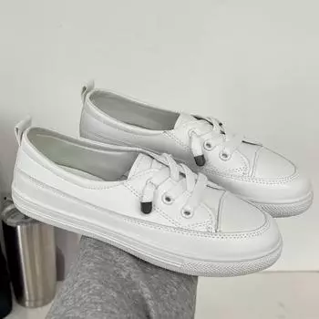Женская обувь Повседневная обувь для активного отдыха Белые туфли из коровьей кожи Мягкая подошва Мокасины на плоской подошве Женские кроссовки Кроссовки для ходьбы D191 39