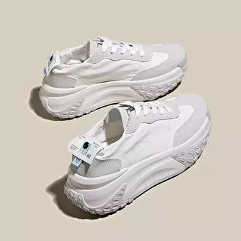 Женская обувь Повседневная обувь Весна Лето Кроссовки Платформа Теннисные женские туфли Женские туфли на каблуках Модные кроссовки с толстой подошвой 36