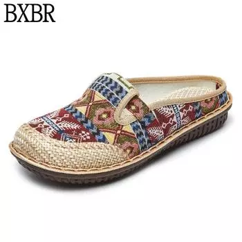Женская обувь. Повседневная женская обувь с вышивкой в национальном стиле. 35