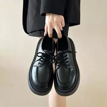 Женская обувь Повседневные женские туфли-лодочки с круглым носком и средним каблуком Люксовый бренд Тренд Подлинная Марка Лето Распродажа Обувь Молодежь 38