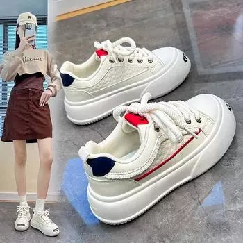 Женская обувь с большим носком, новая весенняя модная универсальная обувь на платформе, весенне-осенняя повседневная обувь 35