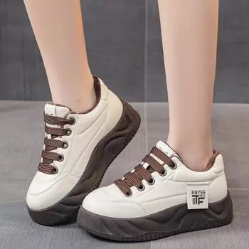 Женская обувь с круглым носком, сабо на платформе, осенние повседневные женские кроссовки с открытым носком, новые ползучие туфли, маленькие осенние спортивные зимние кроссовки из ПВХ 40 чёрный