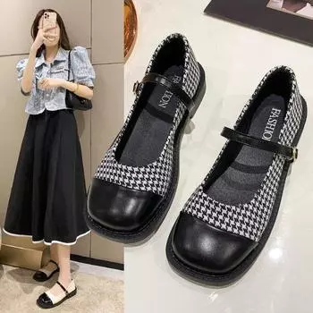 Женская обувь с квадратным носком, женские туфли на круглом каблуке, туфли Джейн, туфли на платформе, женская обувь, туфли в стиле Лолиты 40
