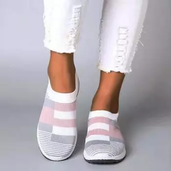 Женская обувь с сетчатым покрытием EVA Light Sole, дышащая, повседневная обувь с мягкой подошвой, туфли для мам, носки, обувь 35 вино красного