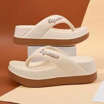 Женская обувь Сандалии Тапочки Шлепанцы ЭВА Удобные Нескользящие Дышащие Пляжные Для Отдыха И Для Дома 2 цвета Размер 36-41 36-37