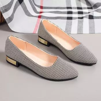 Женская обувь, сезон: весна-лето, хит продаж, повседневные новые женские туфли Tsutsu на низком каблуке с острым носком и плоской подошвой 35