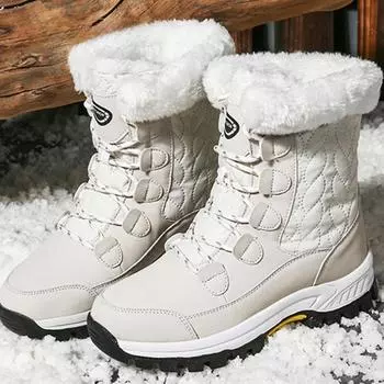 Женская обувь. Теплые зимние сапоги. Нескользящие износостойкие зимние женские ботинки. Удобная женская обувь на толстой подошве. 36