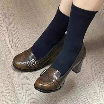 Женская обувь, туфли на высоком каблуке, женские, модные, с пряжкой на ремне, для офиса и карьеры, новые, ретро, бестселлеры, сплошные каблуки для женщин 35