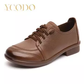 Женская обувь. Удобные туфли из натуральной кожи на мягкой подошве. 41 чёрный