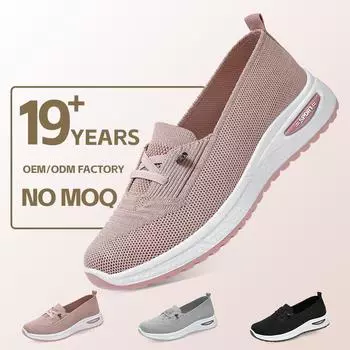 Женская обувь Универсальные летние повседневные женские одинарные туфли Дышащая и удобная обувь 36 чёрный