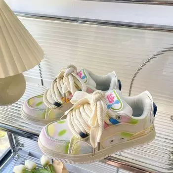 Женская обувь Весенняя студенческая обувь Женская обувь для доски Женская обувь большого размера 36