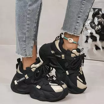 Женская обувь Весна 2025 Дышащая Удобная Одинарная обувь 36 чёрный