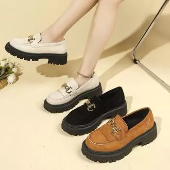 Женская обувь в стиле Лолита, новые модные туфли Мэри Джейн для женщин, туфли на плоской подошве с круглым носком, повседневные туфли на платформе с металлической пряжкой на каблуке для женщин 35