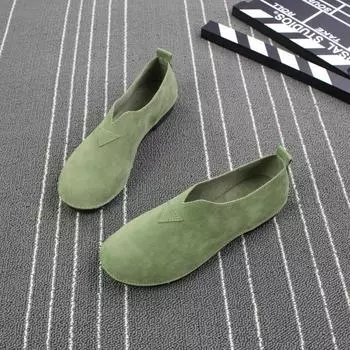 Женская обувь, весенне-летняя модная повседневная обувь без шнуровки на плоской подошве, лоферы 35 чёрный