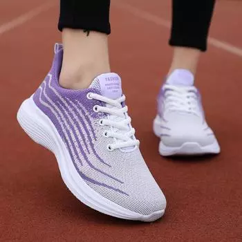 Женская обувь весна и осень сверхлегкая повседневная обувь нескользящие кроссовки мягкая подошва удобная спортивная обувь Ins модные одинарные туфли для женщин 35 белый