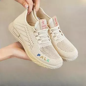 Женская обувь весна/лето 2024 года, новые одинарные туфли, женская обувь, мягкая подошва, дышащая, повседневная спортивная обувь для женщин 35