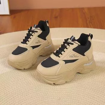 Женская обувь весна осень новые туфли на платформе повседневные кроссовки повседневные модные дышащие женские кроссовки 35