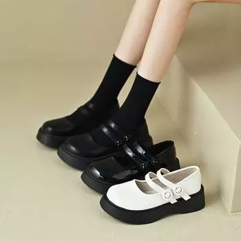 Женская обувь Zapatos De Mujer, женская обувь на платформе с круглым носком Mujer, туфли Мэри Джейн Bombas, Zapatos Plataforma De Mujer De Fiesta 40