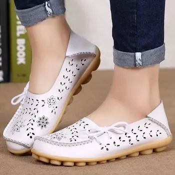 Женская обувь, женская обувь на плоской подошве, повседневная обувь на плоской подошве из мягкой кожи, летние черные лоферы, женские мокасины, балетки на плоской подошве Zapatos Mujer 35