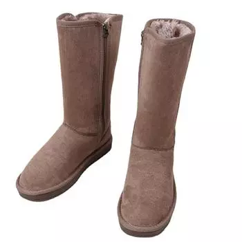 Женская обувь, женские ботинки на молнии, зимние плюшевые теплые однотонные флоковые ботинки с круглым носком, удобные повседневные зимние ботинки на низком каблуке 35 чёрный