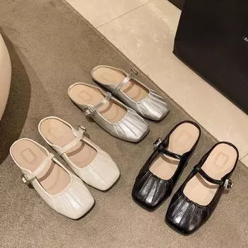 Женская обувь, женские тапочки, лоферы со шлепанцами, модные мягкие роскошные резиновые лоферы на плоской подошве из искусственной кожи с резьбой, базовые лоферы, женская обувь 35 абрикосовый