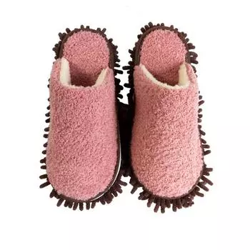 Женская обувь Зимние домашние тапочки из микрофибры для ленивых Монохромные Простые Моющиеся Тапочки для мытья пола Подметание Деревянный пол Чистящие тапочки fit 35-37