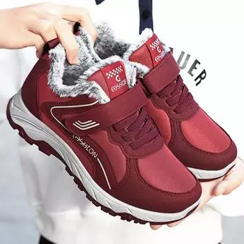 Женская обувь Зимняя хлопковая обувь Прогулочная обувь на флисовой подкладке Парная обувь для пожилых людей 36