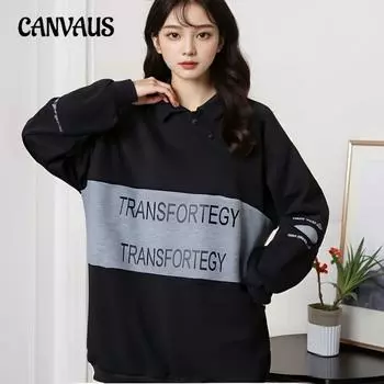 Женская одежда больших размеров с утолщенным флисом Niche Design Sense Long Hoodie 2XL чёрный