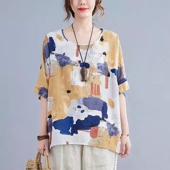 Женская одежда больших размеров, свободная футболка, базовая рубашка, женская, уменьшающая возраст, рукава «летучая мышь», топ, женские футболки One size