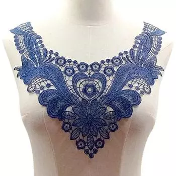 Женская одежда DIY швейные принадлежности красивый белый кружевной воротник сетчатая ткань цветочная вышивка воротник