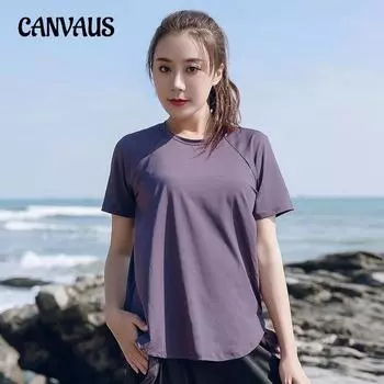 Женская одежда для йоги больших размеров, футболка, летняя, для похудения, быстросохнущая, для занятий спортом, для бега, свободная, с коротким рукавом L чёрный