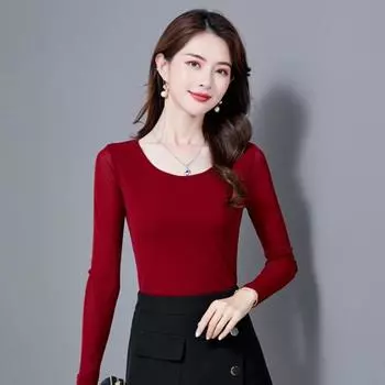 Женская одежда Four Seasons, сетчатая женская футболка с длинными рукавами, нижнее белье, блестящий шелковый топ M чёрный