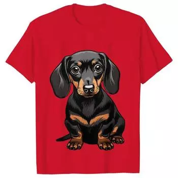 Женская одежда Футболка с изображением собаки таксы и пузыря, повседневная футболка с коротким рукавом в стиле Харадзюку, футболки со смешной графикой, топы Y2k, женская одежда S