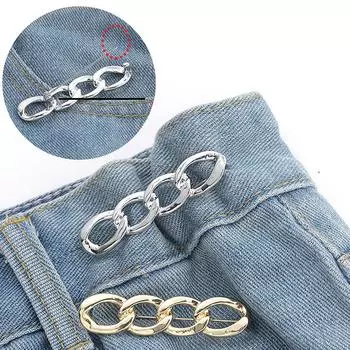 Женская одежда, гладкие цепные броши для женщин, булавка на лацкан, утягивающая талию, пряжка на талию, аксессуары для одежды своими руками золотой