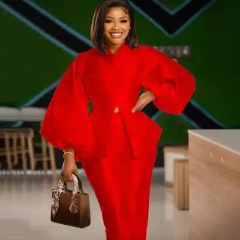 Женская одежда из двух предметов, комплекты брюк, однотонная блузка и брюки, модная элегантная офисная женская одежда для официальной работы, одинаковые деловые костюмы S белый