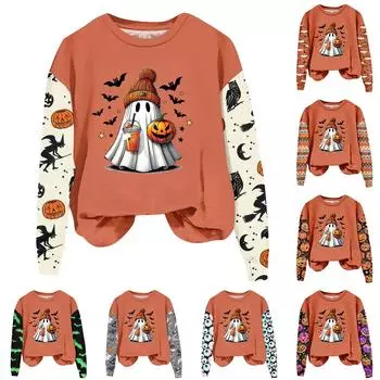 Женская одежда, осенне-зимний Хэллоуин, круглый вырез, длинный рукав, большой свободный плюшевый утолщенный свитер, топ XXXL бежевый