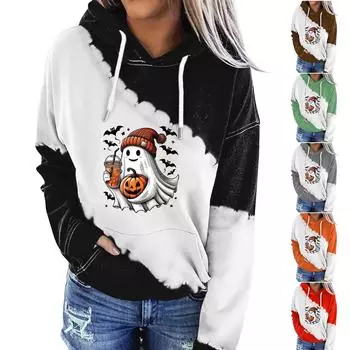 Женская одежда, осенне-зимний Хэллоуин, круглый вырез, длинный рукав, большой свободный плюшевый утолщенный свитер, топ XXXL кофейный
