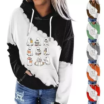 Женская одежда, осенне-зимний Хэллоуин, круглый вырез, длинный рукав, большой свободный плюшевый утолщенный свитер, топ L оранжевый