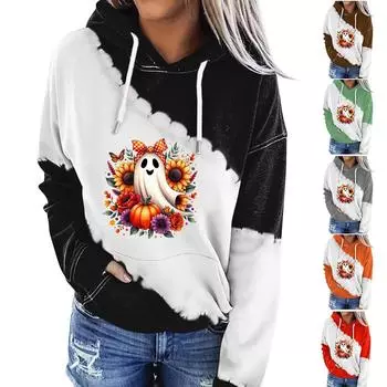 Женская одежда, осенне-зимний Хэллоуин, круглый вырез, длинный рукав, большой свободный плюшевый утолщенный свитер, топ L зелёный