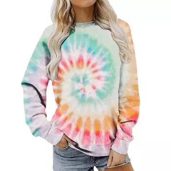 Женская одежда, осенне-зимний Хэллоуин, круглый вырез, длинный рукав, большой свободный плюшевый утолщенный свитер, топ M