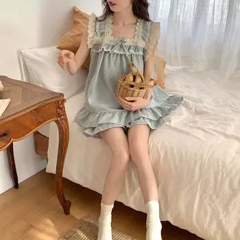 Женская одежда, пижамы, костюм из двух частей, летний сексуальный костюм для отдыха, топ с бретельками через шею, шорты, удобная домашняя одежда с принтом для девочек M