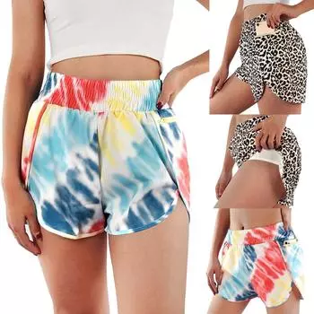 Женская одежда, свободные нижние брюки, повседневные модные короткие леггинсы для йоги, брюки L розовый