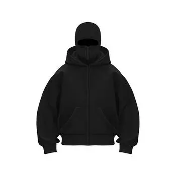 Женская одежда Y2K Готика Харадзюку Зимние двойные худи Официальный сайт Мужские толстовки Рождественская толстовка с лабрадором S чёрный