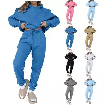 Женская однотонная блузка с длинными рукавами и эластичным поясом, брюки, два вида спорта XXXXXL розовый