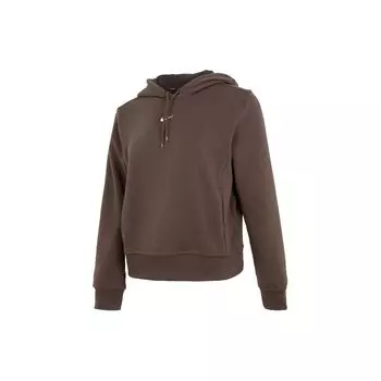 Женская однотонная быстросохнущая толстовка с капюшоном Nike Dri-Fit One, кофейная FB5144-237 M