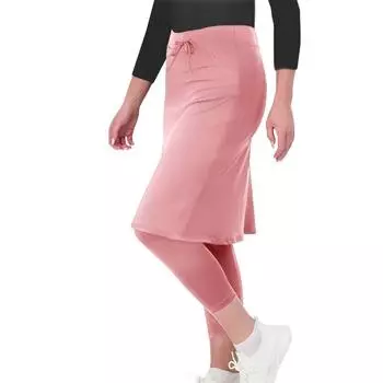 Женская однотонная французская женская юбка M розовый