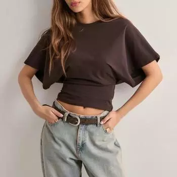Женская однотонная футболка с круглым вырезом, дышащая, повседневная, летняя, с коротким рукавом, футболка для работы, повседневной носки, вечеринок S белый