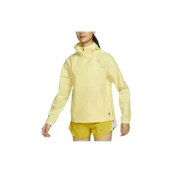 Женская однотонная куртка на молнии с капюшоном Nike Essential, желтая DX0319-706 S